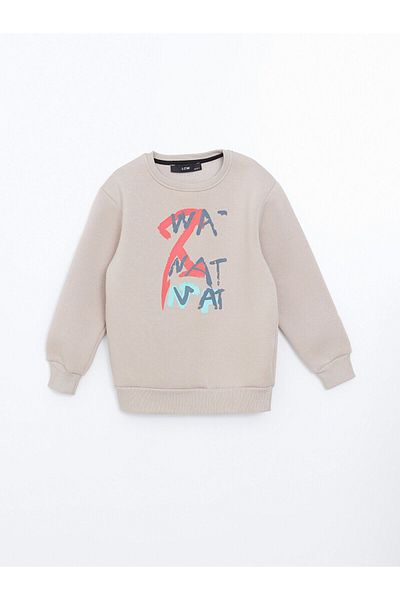 LC Waikiki Crew Neck Printed Boys' Sweatshirt