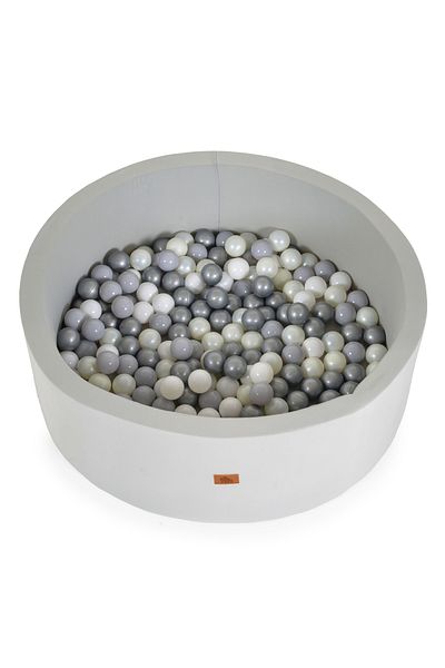 Moni Dry foam pool for babies and children, with 200 balls included Ball Pool Grey, 90x30cm