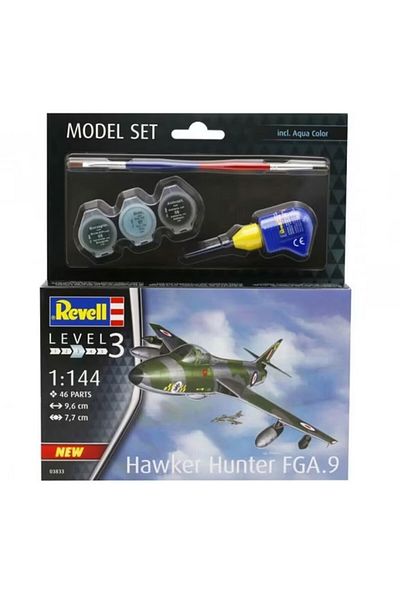 REVELL Model Set Airplane Hawker Hunter Fga 63833