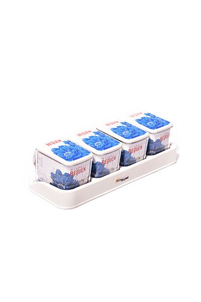 Generic Spice jars with storage rack - 4 jars/250ml