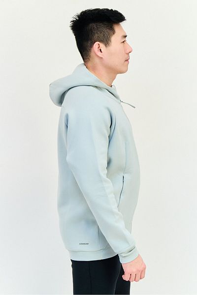 adidas Men Sportswear Fit Long Sleeve Hooded Sweatshirt, Mint Green