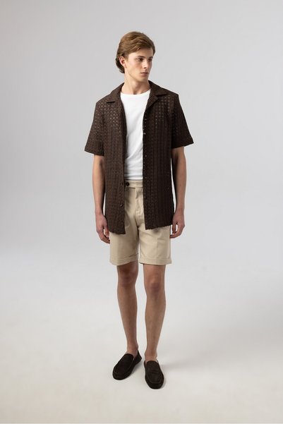Score Michail Short Sleeve Knitted Shirt 4158-02