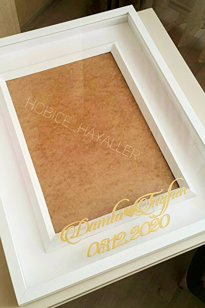 Verda Çerçeve Hkm Ticaret 40x50 Cm Verda Memory Frame with Photo Section, Name and Date