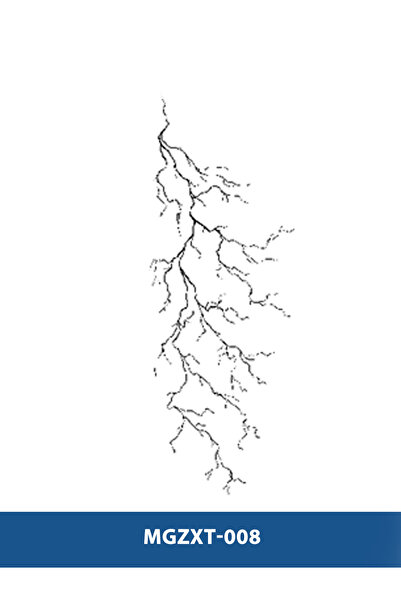 Tattoo Gerçekci Yıldırım şimşek geçici dövme sticker yapıştırma dövme