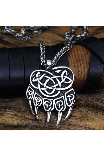 Viking Claw Design Nordic Mythology Tarnish & Rust Free 316L Steel Necklace