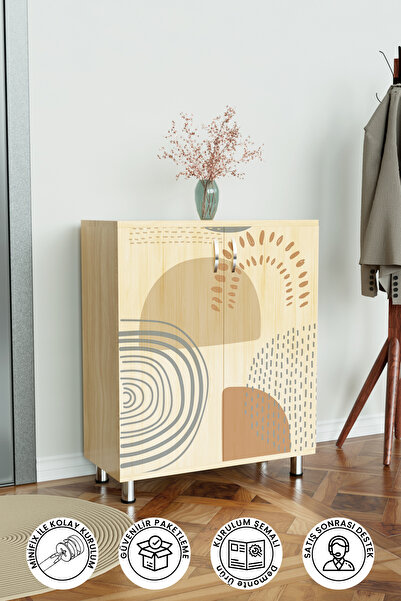 Hediyeler Kapında Soft Design 4 Raflı Ayakkabılık Antre Hol Çok Amaçlı Ayakkabı Dolabı