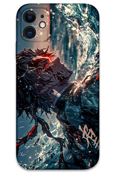 Gramaphone iPhone 11 Uyumlu Anime Desenli Telefon Kılıfı + Ekran Koruyucu - 5749