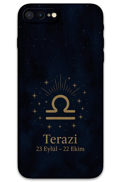 Gramaphone iPhone 8 Plus Compatible Libra Patterned Phone Case + Screen Prote...