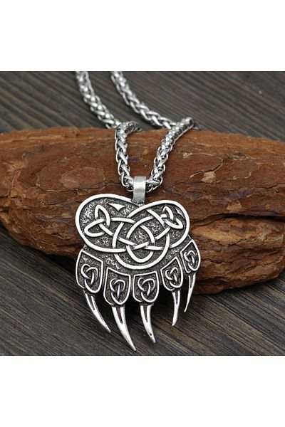 Viking Claw Design Nordic Mythology Tarnish & Rust Free 316L Steel Necklace