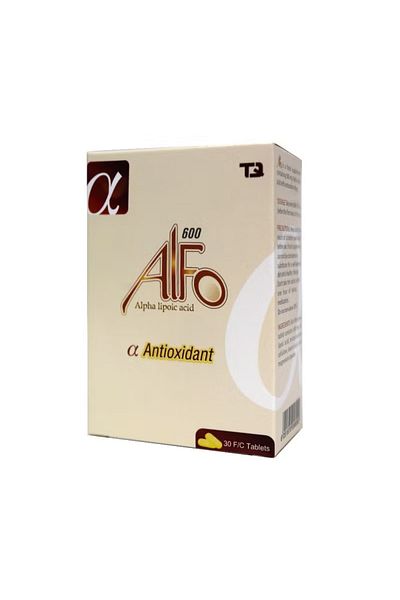 ALFO Alpha Lipoic Acid 600mg Tablets For Antioxidant Support, Pack of 30's