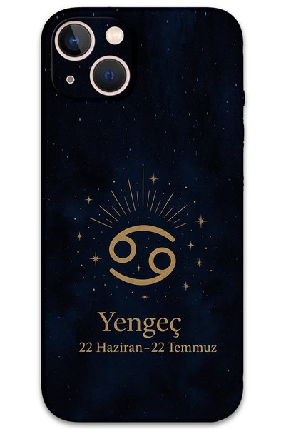 Gramaphone iPhone 14 Compatible Cancer Patterned Phone Case + Screen Protecto...