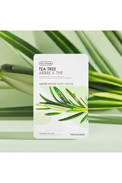 The Face Shop X5 Real Nature Face Masks || Tea Tree Extract || To Soothe Skin