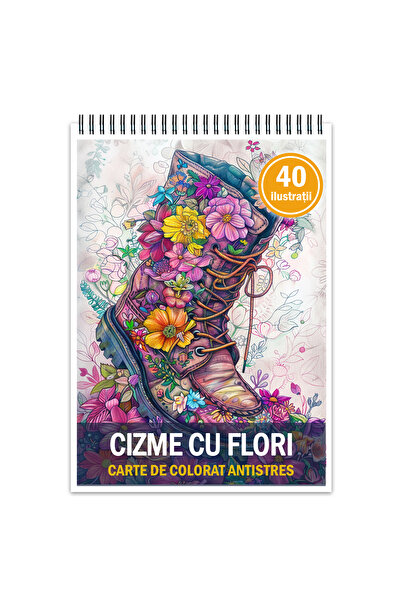 Legendary Gifts Carte de colorat pentru relaxare si antistres, 40 de ilustrat...