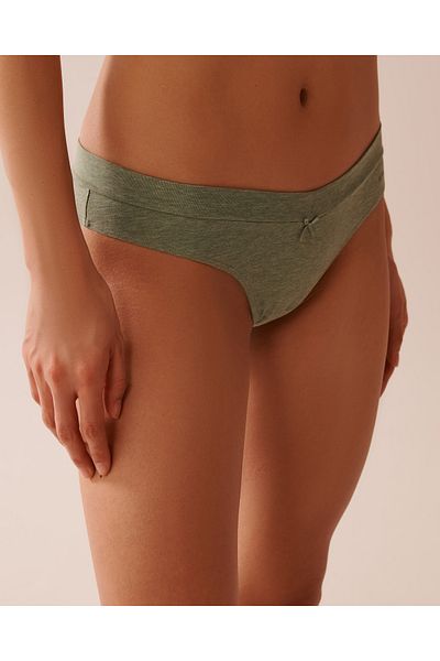 La Vie en Rose Cotton Thong Panty