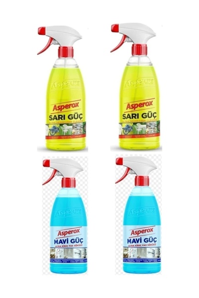 ASPEROX Sarı Güç 1 Litre Mavi Güç 1 Litre X2 Adet