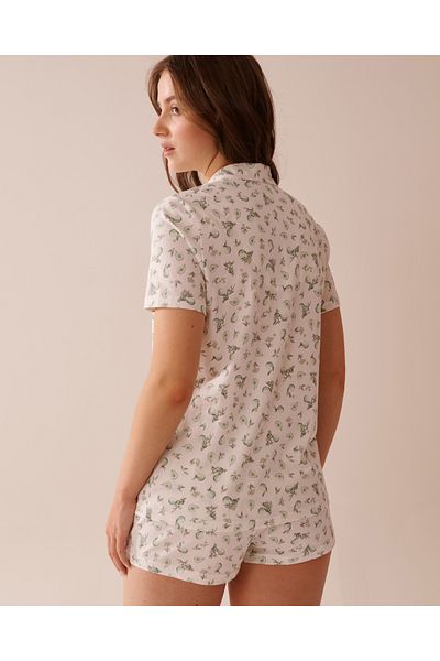 La Vie en Rose Pear Print Shirt PJ Set