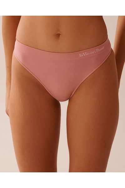La Vie en Rose Seamless Fabric Thong Panty