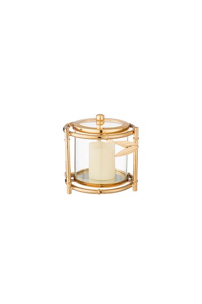 Dania Multi-purpose decorative box for sweets and nuts, made of stainless steel, gold, 13*13.5 cm