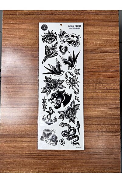 Genel Markalar Gerçekci Tam Kol Kaplama Geçici Dövme Sticker Tattoo