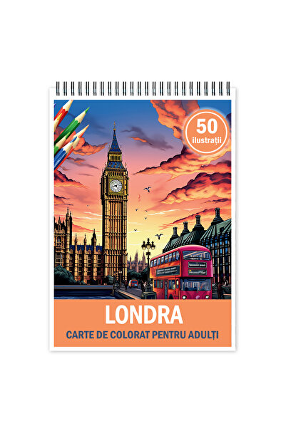 Legendary Gifts Βιβλίο ζωγραφικής για χαλάρωση και αντιστρες, 50 εικόνες, Λον...