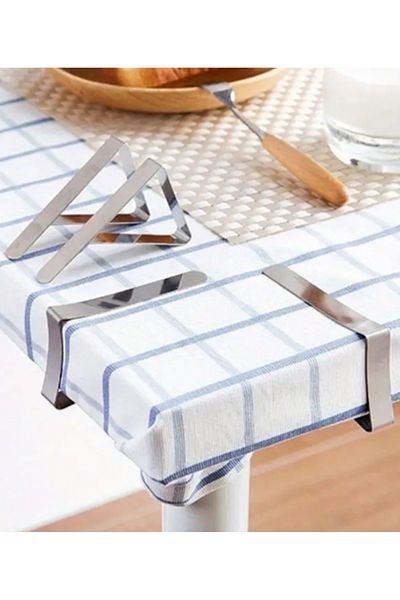 SyaMAG Set of 4 Tablecloth Clips, Steel