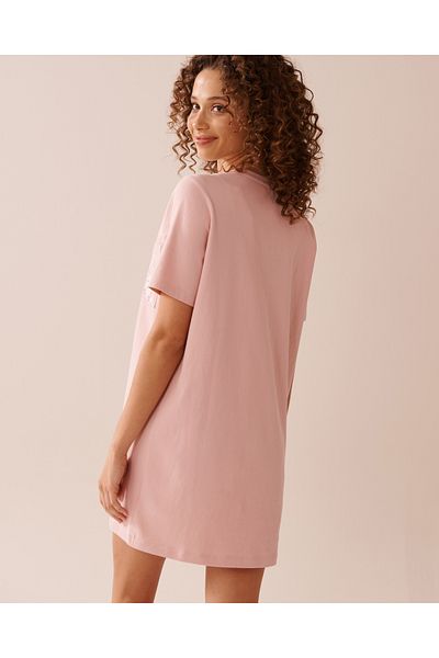 La Vie en Rose Seagull Print Cotton Sleepshirt