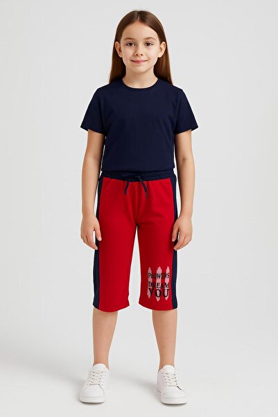 babixkids Caribou Girl's Striped Printed Capri Size 5-16 Years