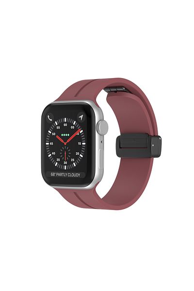LUVLU Curea din silicon compatibilă cu Apple Watch Ultra, Ultra 2, Se 2, 10/9/8/7/6/ - 42/44/45/49 mm