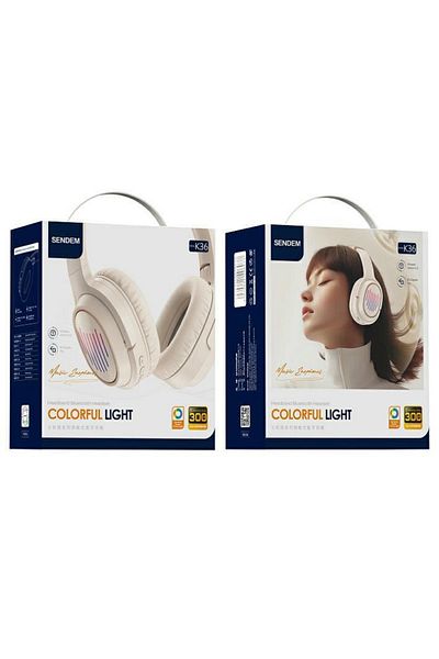 SENDEM Bluetooth Headphones K33 Hf Beige