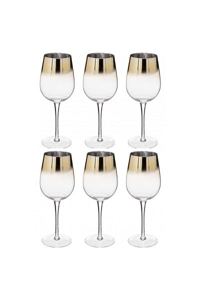 Secret de Gourmet Σετ 6 ποτηριών κρασιού Arya, γυάλινο, 380 ml, 8,5 x Υ 23 εκ.