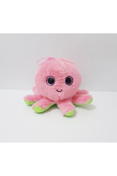 renkli çiçekler 15cm Cute Mini Plush Toy Octopus for Kids Gift