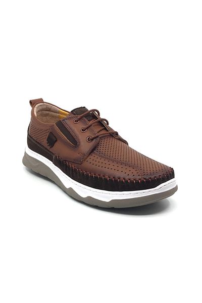 Luis Figo 100% Leather Men's Summer Orthopedic Comfortable Tied Tieless Rok Shoes New Season 40-44