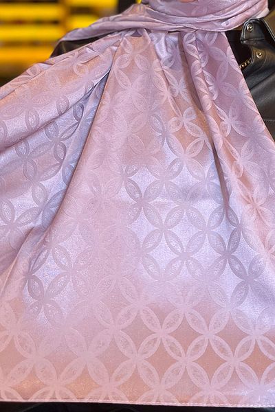 Sultan Eşarp Sultan Jacquard Shawl - Flower Pattern - Slj001-11 - Magenta