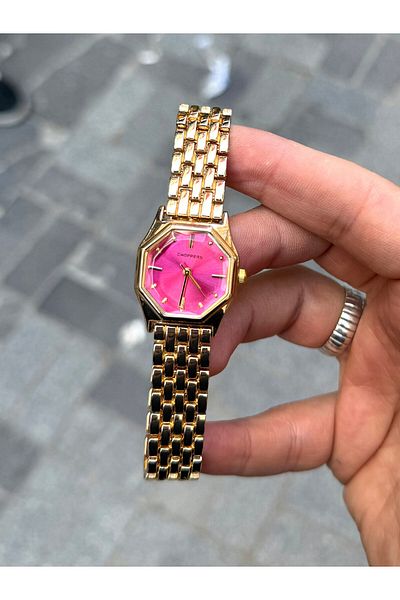 Choppers Brand Gold Color Stylish and Shiny Elegant Design Women's Wristwatch Perfect for Special Occasions