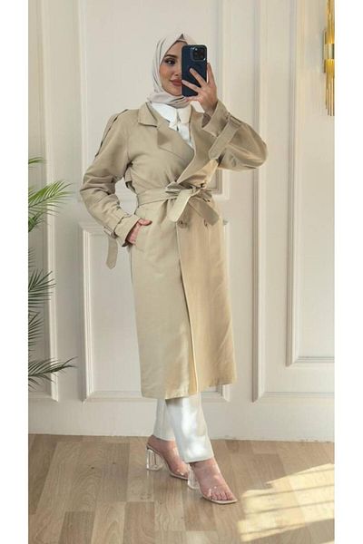 Tebrikler tekstil trench elegant de vară pentru femei model G2511