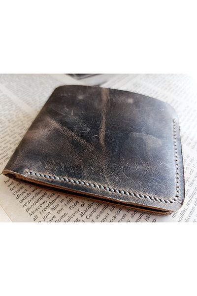 Mahfuz Real Leather Purely Handmade Wallet 22Cm*8Cm * 1 Bill Area 4 Card Compartments W119