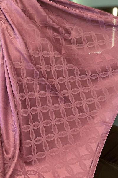 Sultan Eşarp Sultan Jacquard Shawl - Flower Pattern - Slj001-21 - Pink