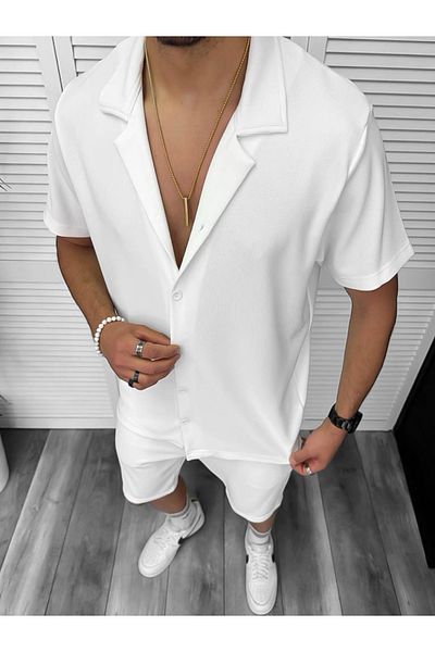 dehaine Men's Summer Set, Shorts and Shirt 8203A
