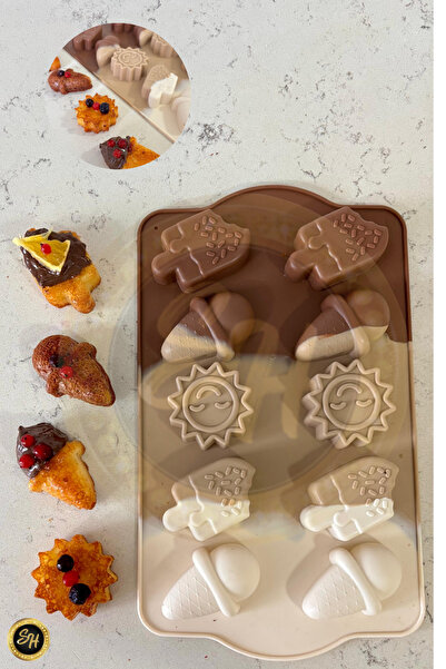 Snow Homs 10 Lu Silikon Muffin Kek Kalıbı Lüks