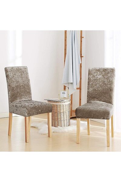 Bright Home βελούδινο κάλυμμα καρέκλας, κάλυμμα καρέκλας με λάστιχο, 1 τεμάχιο
