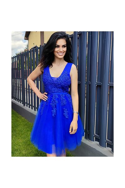OEM Elegant royal blue Elise dress
