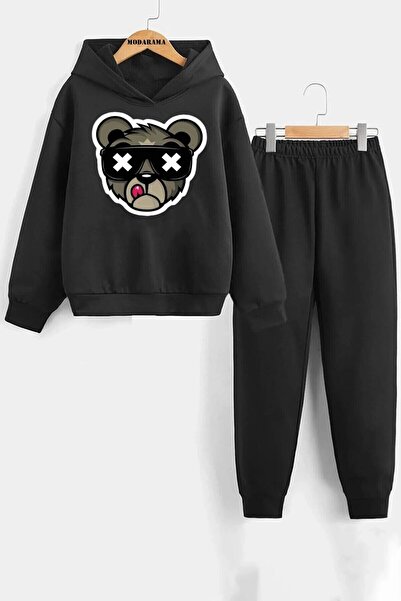 Syndra Set pentru copii cu imprimeu Panda cu ochelari