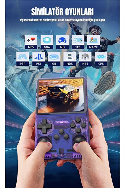 habl Retro Arcade R40s Pro Arkos 2.0 30.000 Oyunlu El Konsolu 256 Gb