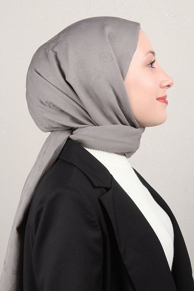 Pierre Cardin Cotton Shawl - Dark Gray- 1030600-972
