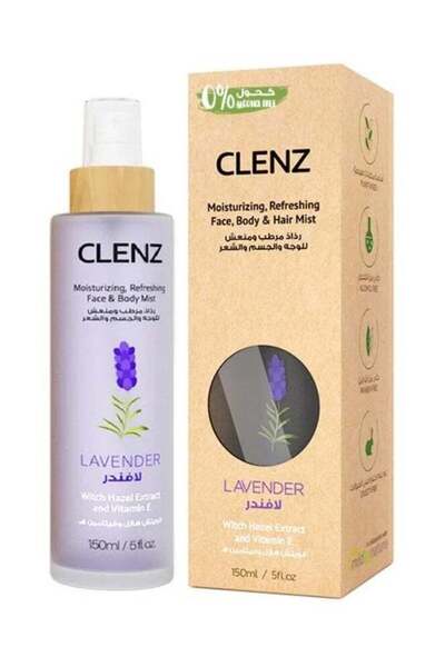 clenz رذاذ مرطب ومنعش للوجه والجسم والشعر بخلاصة بندق الساحرة وفيتامين هـ، ال...
