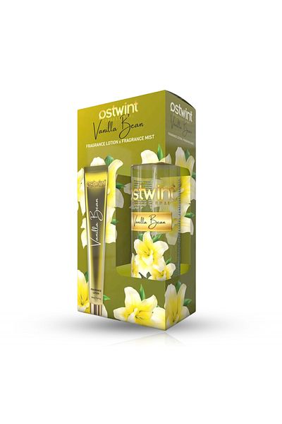 Ostwint Fragrance Vanilla Bean Body Spray + Body Lotion 50ml Set