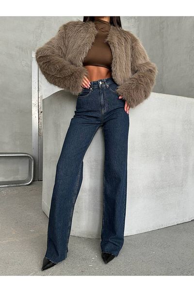 DENİKK Trend Special Design Pantaloni Palazzo cu picior largi STRAIGHT Calip 25
