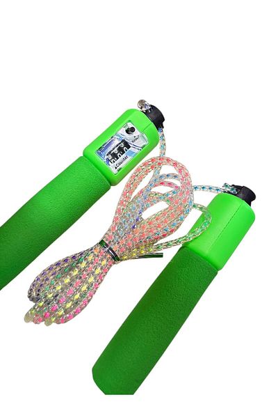 TOMBİ-X Exercise Training Athlete Skipping Rope with Rope Counter with Handle Training Tool Rope Exercise Home Sports