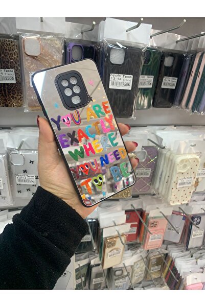 TECNOTREND Redmi Note 9 Pro/Note 9s Uyumlu DESENLİ AYNALI SİLİKON KILIF