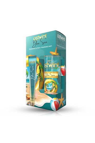 Ostwint Fragrance Blue Sea Body Spray Body Lotion 50ml Set